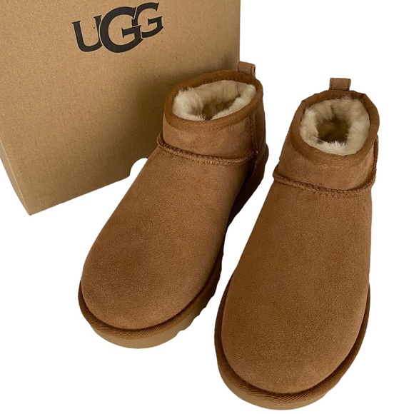 Ugg Classic Ultra Mini Boots Chestnut - Picture 12 of 14